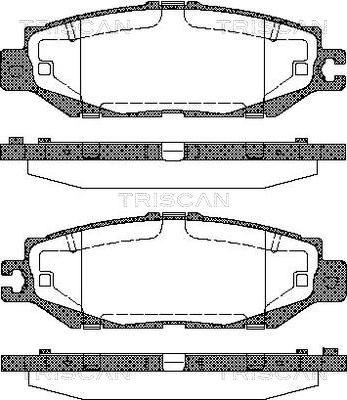 Triscan 8110 13037 - Тормозные колодки, дисковые, комплект unicars.by