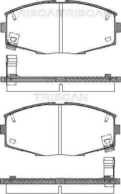 Triscan 8110 13151 - Тормозные колодки, дисковые, комплект unicars.by