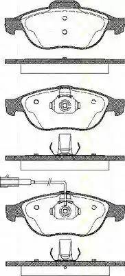 Triscan 8110 12009 - Тормозные колодки, дисковые, комплект unicars.by