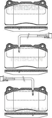 Triscan 8110 12004 - Тормозные колодки, дисковые, комплект unicars.by