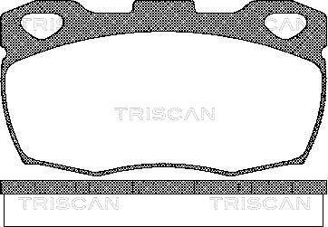 Triscan 8110 17003 - Тормозные колодки, дисковые, комплект unicars.by