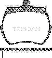 Triscan 8110 17019 - Тормозные колодки, дисковые, комплект unicars.by