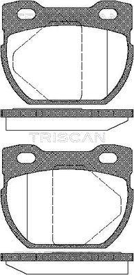 Triscan 8110 17013 - Тормозные колодки, дисковые, комплект unicars.by