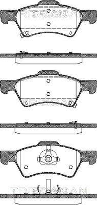 Triscan 8110 80535 - Тормозные колодки, дисковые, комплект unicars.by