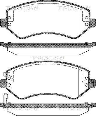 Chrysler KV1016349AC - Тормозные колодки, дисковые, комплект unicars.by