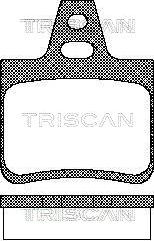 Triscan 8110 38933 - Тормозные колодки, дисковые, комплект unicars.by