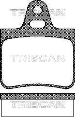 Triscan 8110 38783 - Тормозные колодки, дисковые, комплект unicars.by