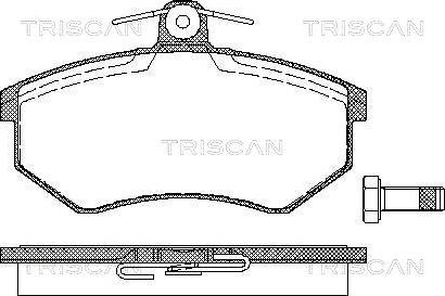 Triscan 8110 29934 - Тормозные колодки, дисковые, комплект unicars.by