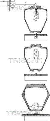 Triscan 8110 29045 - Тормозные колодки, дисковые, комплект unicars.by