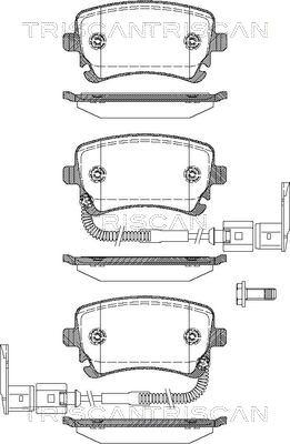 Triscan 8110 29041 - Тормозные колодки, дисковые, комплект unicars.by