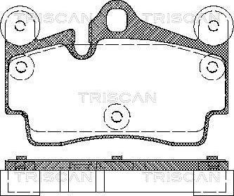 Triscan 8110 29050 - Тормозные колодки, дисковые, комплект unicars.by