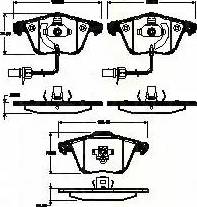 Triscan 8110 29058 - Тормозные колодки, дисковые, комплект unicars.by