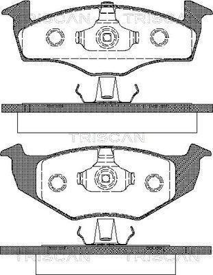 Triscan 8110 29009 - Тормозные колодки, дисковые, комплект unicars.by