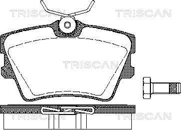 Triscan 8110 29014 - Тормозные колодки, дисковые, комплект unicars.by