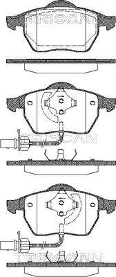 Triscan 8110 29016 - Тормозные колодки, дисковые, комплект unicars.by