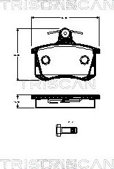 Triscan 8110 29070 - Тормозные колодки, дисковые, комплект unicars.by