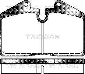 Triscan 8110 29156 - Тормозные колодки, дисковые, комплект unicars.by