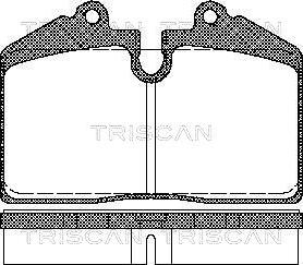 Triscan 8110 29165 - Тормозные колодки, дисковые, комплект unicars.by