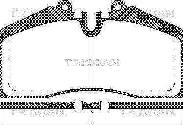 Triscan 8110 29160 - Тормозные колодки, дисковые, комплект unicars.by