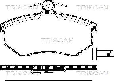 Triscan 8110 29120 - Тормозные колодки, дисковые, комплект unicars.by