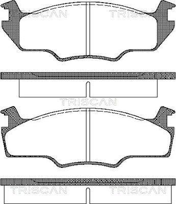 Triscan 8110 29237 - Тормозные колодки, дисковые, комплект unicars.by