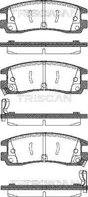 Triscan 8110 24015 - Тормозные колодки, дисковые, комплект unicars.by