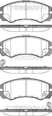 Triscan 8110 24010 - Тормозные колодки, дисковые, комплект unicars.by