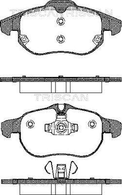 Triscan 8110 24020 - Тормозные колодки, дисковые, комплект unicars.by