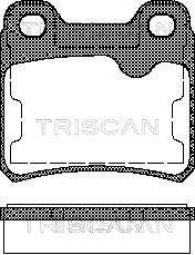 Triscan 8110 24892 - Тормозные колодки, дисковые, комплект unicars.by