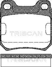 Triscan 8110 24866 - Тормозные колодки, дисковые, комплект unicars.by