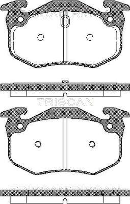 Triscan 8110 25001 - Тормозные колодки, дисковые, комплект unicars.by