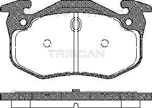 Triscan 8110 25018 - Тормозные колодки, дисковые, комплект unicars.by