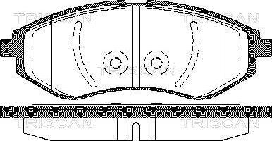 Triscan 8110 21005 - Тормозные колодки, дисковые, комплект unicars.by