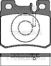 Triscan 8110 23007 - Тормозные колодки, дисковые, комплект unicars.by