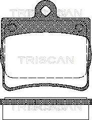 Triscan 8110 23016 - Тормозные колодки, дисковые, комплект unicars.by