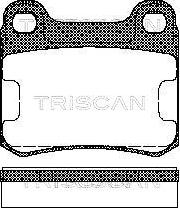 Triscan 8110 23115 - Тормозные колодки, дисковые, комплект unicars.by