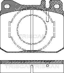 Triscan 8110 23238 - Тормозные колодки, дисковые, комплект unicars.by