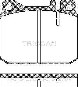 Triscan 8110 23222 - Тормозные колодки, дисковые, комплект unicars.by