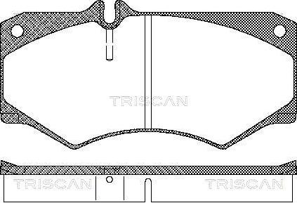 Triscan 8110 23774 - Тормозные колодки, дисковые, комплект unicars.by