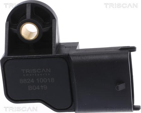 Triscan 8824 10018 - Датчик, давление во впускной трубе unicars.by