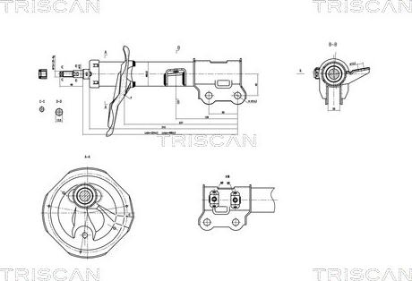 Triscan 8705 43103 - Амортизатор unicars.by