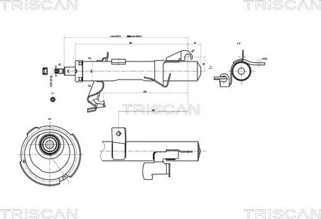 Triscan 8705 50102 - Амортизатор unicars.by