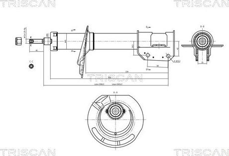 Triscan 8705 15101 - Амортизатор unicars.by