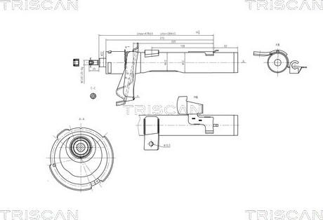 Triscan 8705 16105 - Амортизатор unicars.by