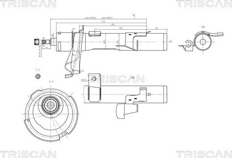 Triscan 8705 16106 - Амортизатор unicars.by