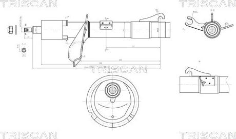 Triscan 8705 16101 - Амортизатор unicars.by