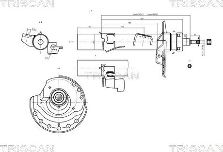 Triscan 8705 16103 - Амортизатор unicars.by