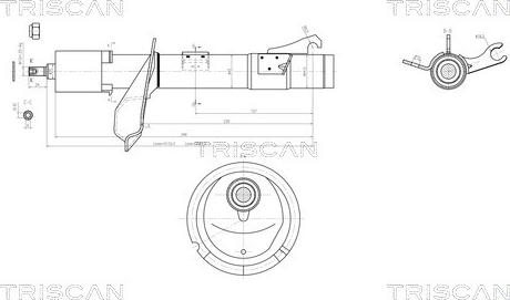 Triscan 8705 16102 - Амортизатор unicars.by