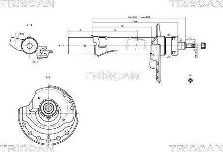 Triscan 8705 16107 - Амортизатор unicars.by