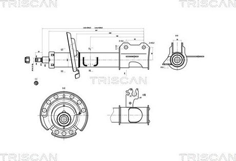 Triscan 8705 10103 - Амортизатор unicars.by